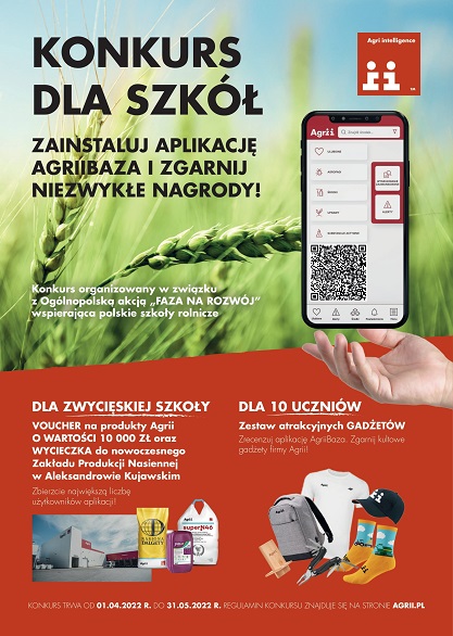 Konkurs dla szkół - Faza na rozwój / Agrii 2022