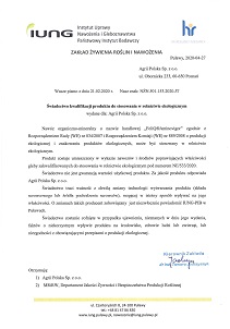 Aminovigor certyfikat ECO